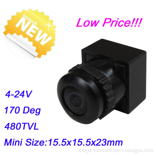 170deg View Anlge 1/4 CMOS 480tvl Mini Camera +3.6-24V Wide Voltage Mini CCTV Camera (MC91B18)